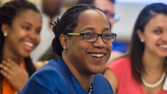 Teresa Miller smiling.