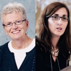 Clinical Professor Suzanne E. Tomkins ’92 and Dr. Catherine Cerulli ’92.