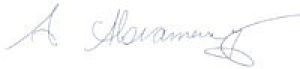 Dean Abramovsky's signature.