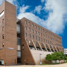 building outside on a sunny day.
