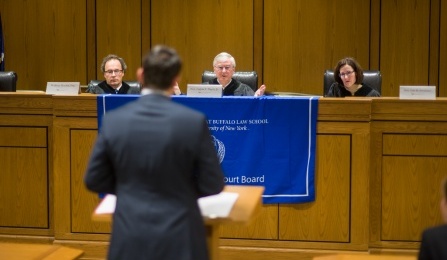 judge sitting on the bench.