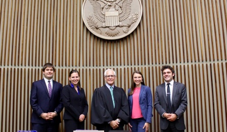 judge Fuentes with his summer externs.