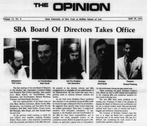 photo of the cover of The Opinion newspaper.