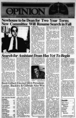 cover of The Opinion newsletter.