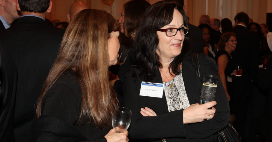 group of alumni attending a reunion.