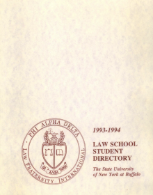 cover of the 1993-94 student directory. 