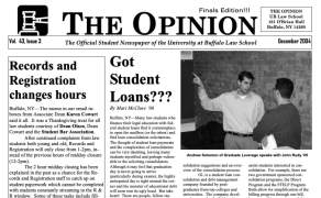 cover of The Opinion newsletter.