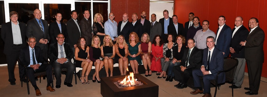 group of alumni attending a reunion.