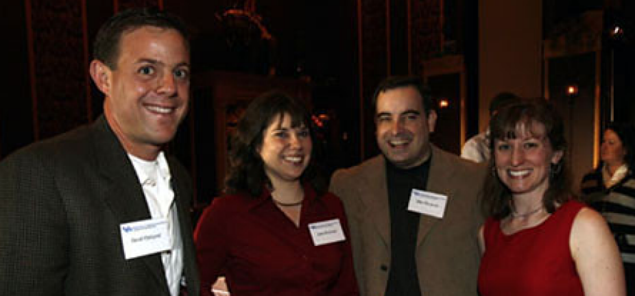 group of alumni attending a reunion.