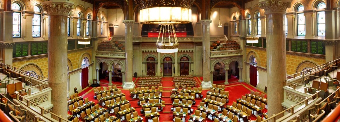 State Assembly Chamber, New York State Capitol, Albany, New York.