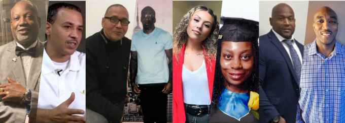 I AM Campaign Interviewees From Left to Right: Jerome Wright, David Sell, Anthony Dixon, Brandon Dannis, Chelsea Kuss, Missy Robinson, Walter Ball, and Thomas Gant.