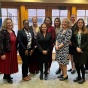 Environmental Advocacy Clinic Director Kim Diana Connolly with her students. 