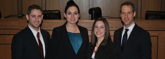 Aaron VanNostrand ’16, Erin Rosewicz ’17, Olivia Paulo ’17, Andrew Mark ‘16.