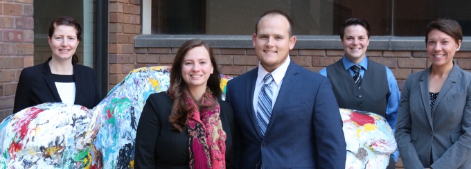 Kasey Barrett ’17 (alternate), Christina Kennedy ’17, Will Quick ’18 (alternate), Amanda Scott ’18, Ashley Czechowski ’17.