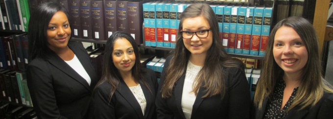 Safa Robinson-Ferrer ’17, Natasha Yunas ‘17, Megan Lyle ’17, Kayla Drickel ‘17.