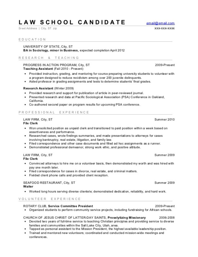 5 Law School Resume Templates Prepping Your Resume For Law School School Of Law University At Buffalo