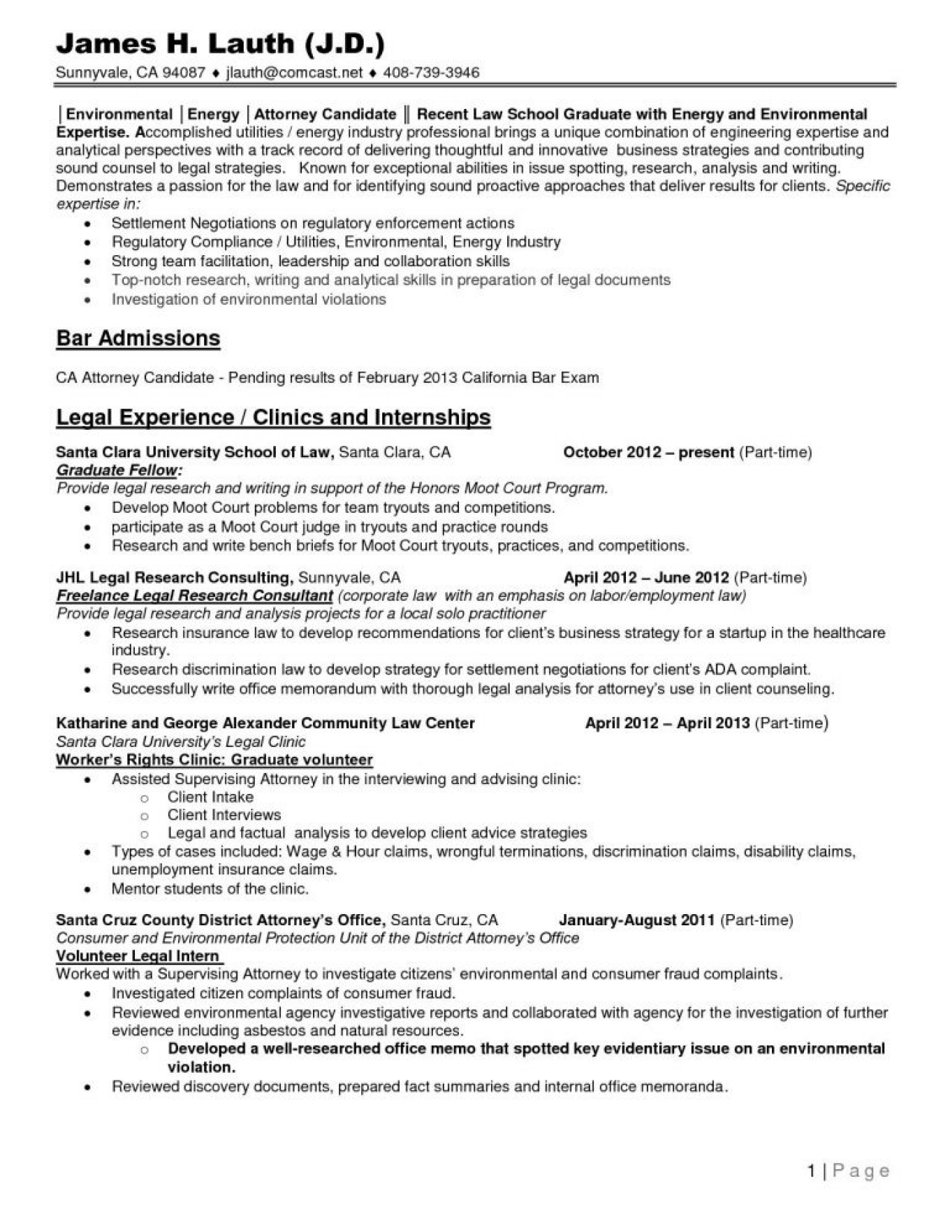 5 Law School Resume Templates Prepping Your Resume for Law School