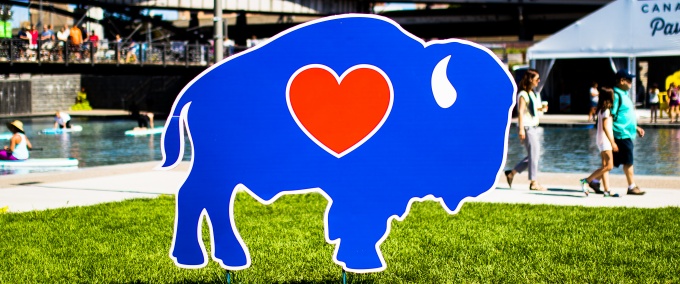 Blue shop buffalo heart