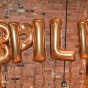 gold BPILP balloons. 