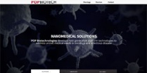 Screenshot of the POP Biotechnologies website.