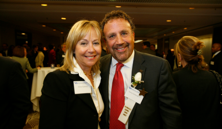 Kaminski with his wife.