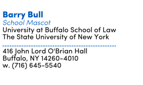 School of Law example signature. 