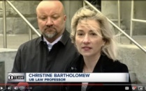 Bartholomew at press conference.