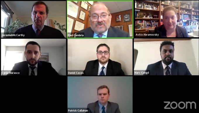 screenshot of a Zoom conference call with desmond participants.