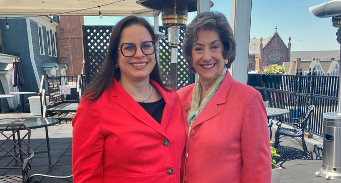 mack and fleishmann outside.