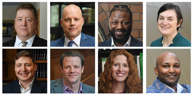 composite photo of several men and women smiling.