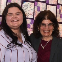 Zoom image: Elizabeth Vinal-Adams ’22 and Prof. Judith Olin ’85 