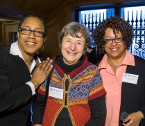 Zoom image: With Prof. Teresa Miller and Prof. Isabel Marcus. 