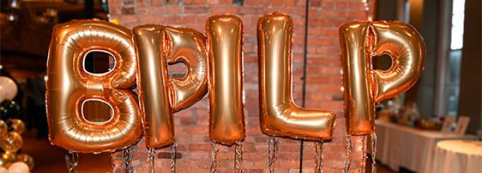 Balloons that spell BPILP. 