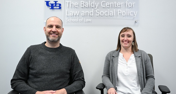Baldy Center Director Matthew Dimick with the Baldy Center’s Associate directorAmanda Benzin.