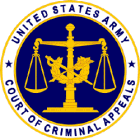 logo for the US Army Court of Criminal Appeals. 