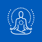 Meditation icon. 